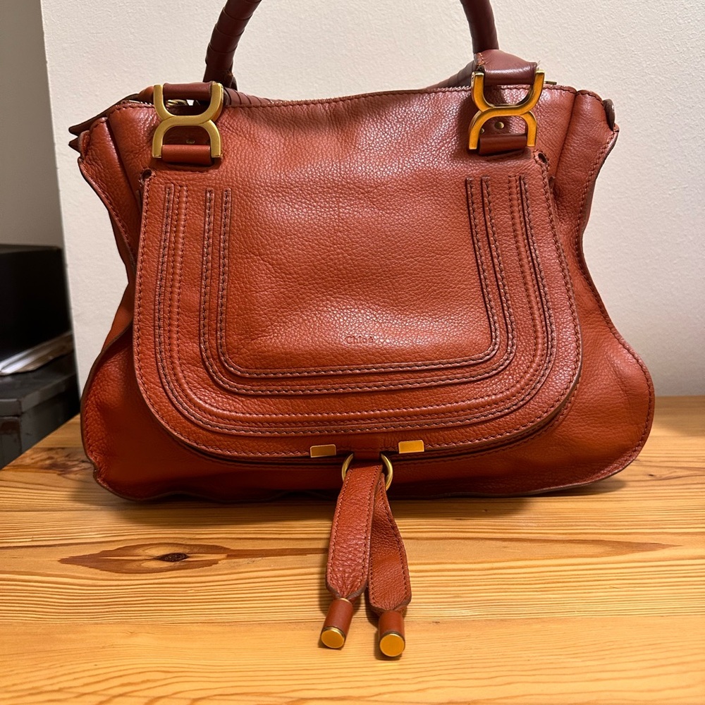 Chloe Rich Brown Leather Satchel